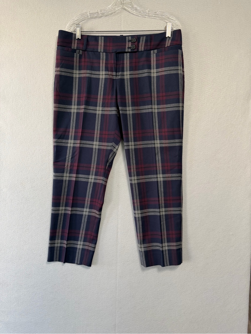 The Limited Drew Fit Pants s12 Petite Women’s Blue/Red/White Pockets